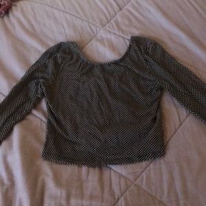 long sleeve pattern shirt (fits like S/M)